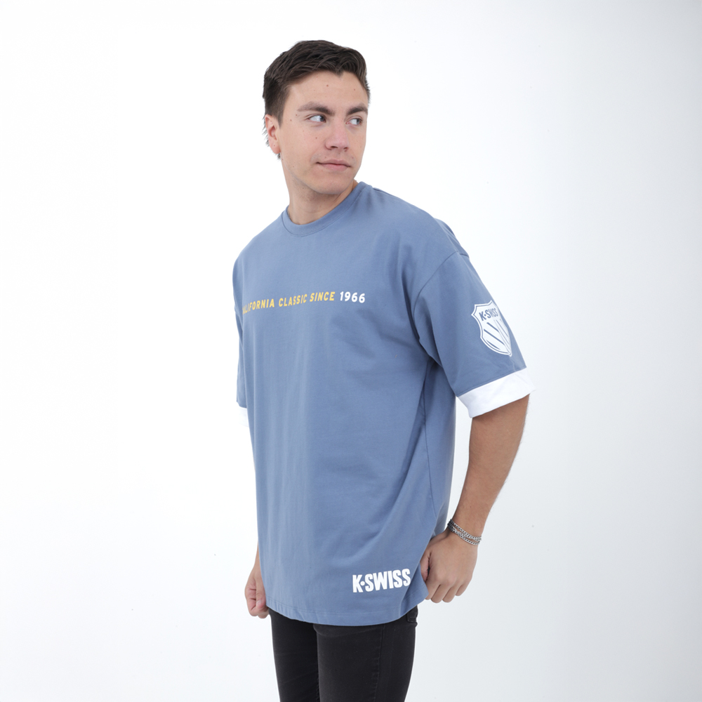 Foto 3 pulgar | Playera Casual Over K-swiss Para Hombre
