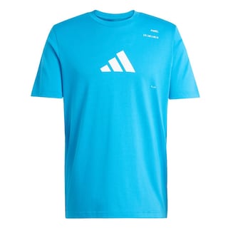Foto 1 | Playera Padel Category Aeroready Estampada Adidas Azul Hombre