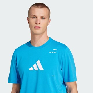 Foto 6 | Playera Padel Category Aeroready Estampada Adidas Azul Hombre