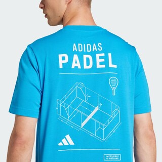 Foto 7 | Playera Padel Category Aeroready Estampada Adidas Azul Hombre