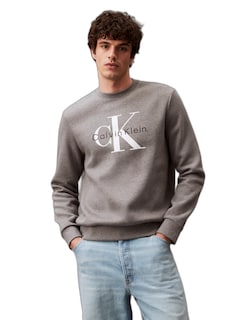 Foto 1 | Sudadera Calvin Klein Con Logotipo De Monograma Y Cuello Redondo Para Hombre - Venta Internacional.