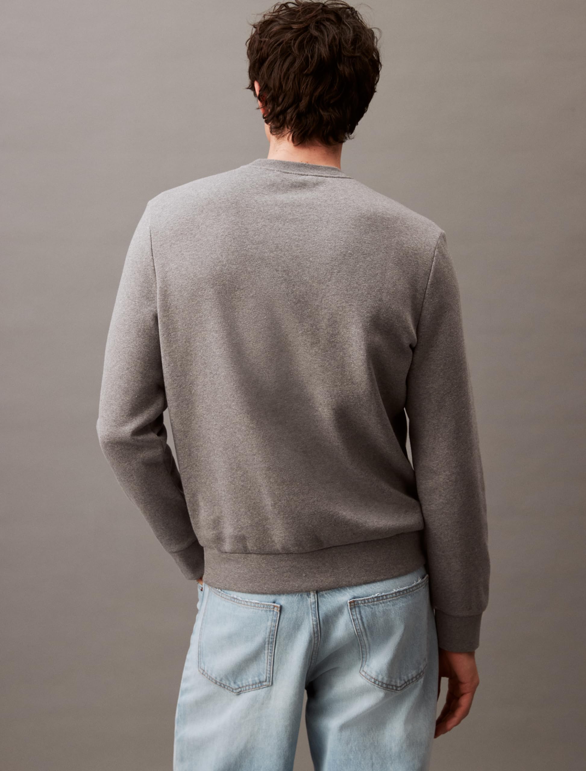 Foto 2 | Sudadera Calvin Klein Con Logotipo De Monograma Y Cuello Redondo Para Hombre - Venta Internacional.