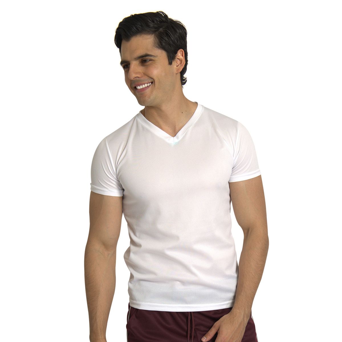 Foto 5 pulgar | Paquete De 5 Playeras Deportivas Cuello V Para Hombre Chb Chili Beans Clothing Co.