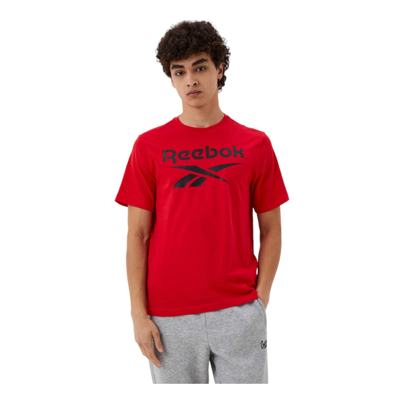 Playera Reebok Reebok Identity Big Logo Tee Color Rojo Para Hombre Modelo 100070994