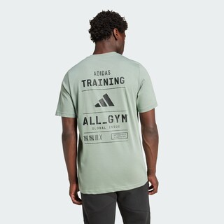 Foto 4 | Playera Estampada All-gym Category Adidas Verde Hombre