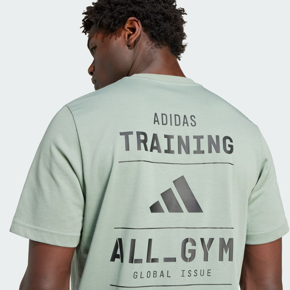 Foto 8 pulgar | Playera Estampada All-gym Category Adidas Verde Hombre
