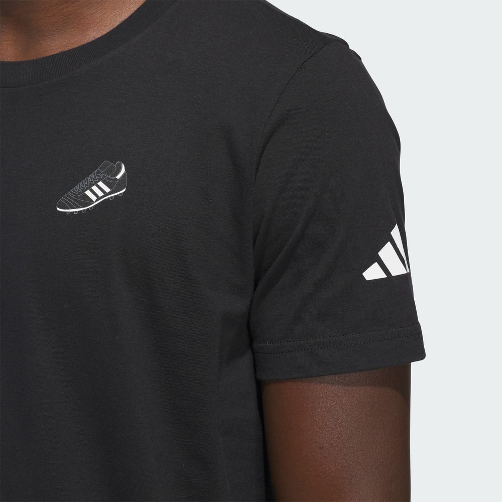 Foto 6 | Playera Copa Signature Estampada Adidas Negro Hombre