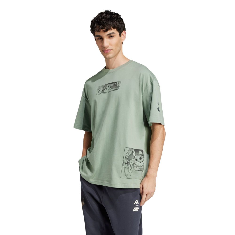 Foto 3 pulgar | Jersey Star Wars Adidas Verde Hombre