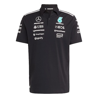 Foto 1 | Playera Polo Mercedes - Amg Petronas Formula One Team Adidas Negro Hombre