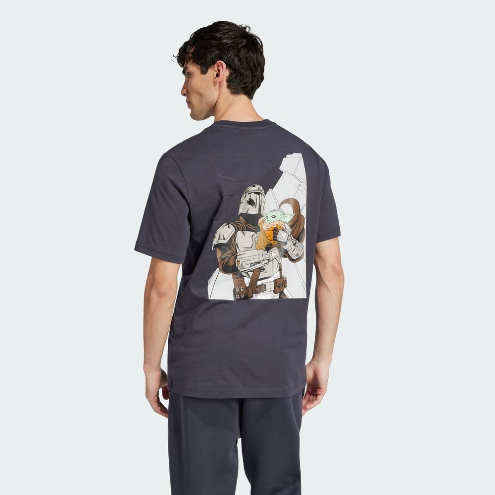 Foto 5 pulgar | Jersey Adidas X Star Wars Mandalorian Adidas Gris Hombre