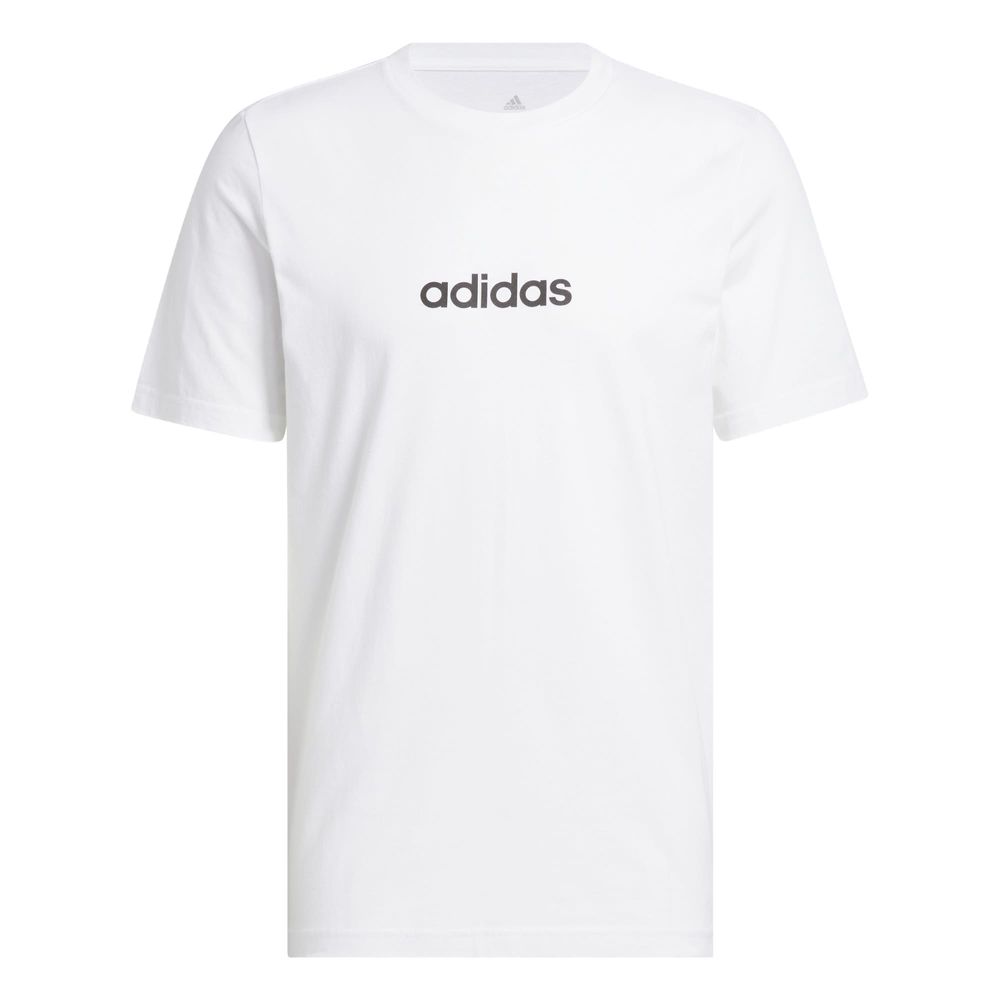 Playera Essentials Linear Single Adidas Blanco para Hombre