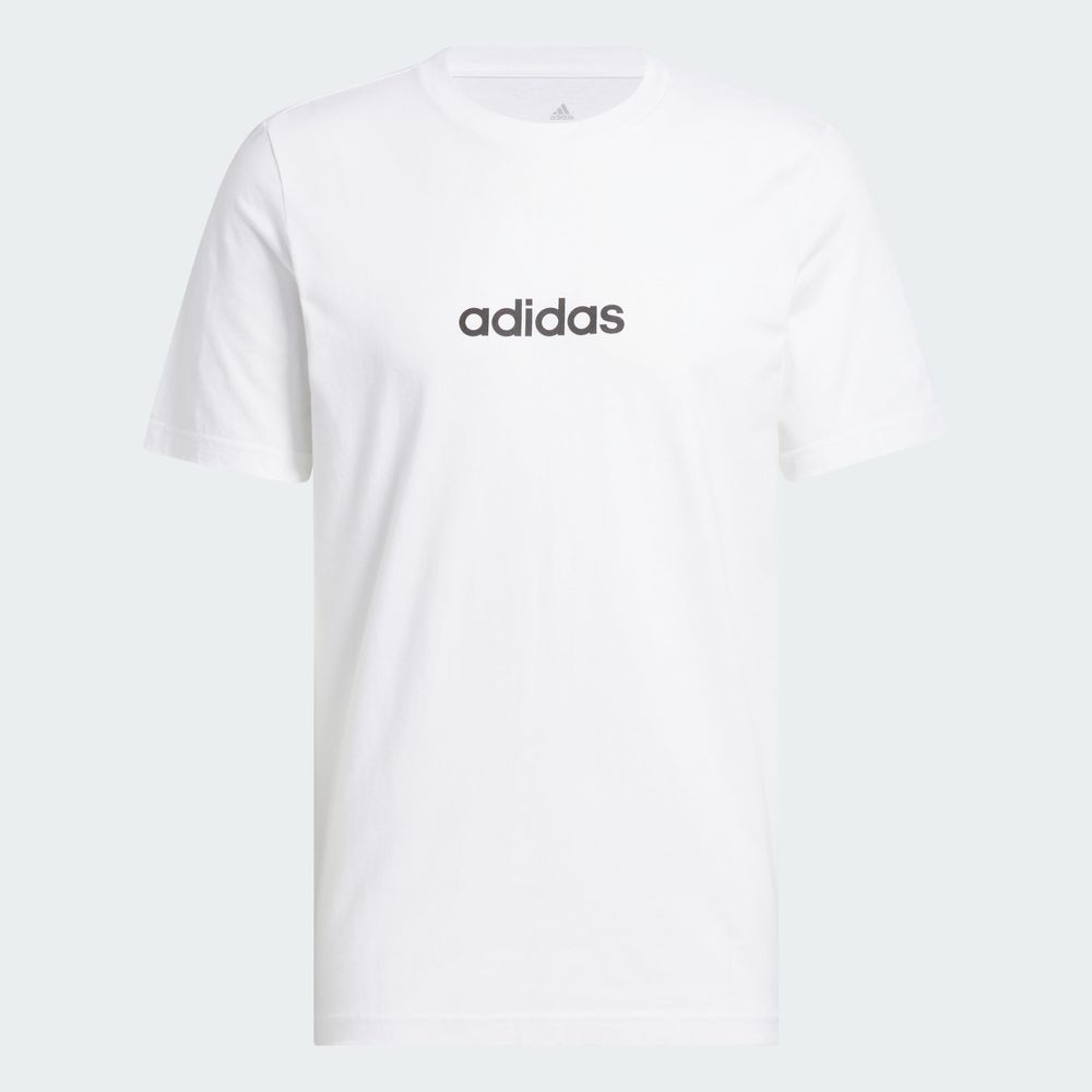 Foto 3 pulgar | Playera Essentials Linear Single Adidas Blanco para Hombre