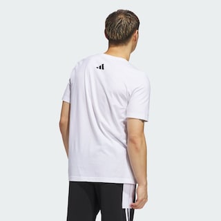 Foto 3 | Playera Essentials Linear Single Adidas Blanco para Hombre