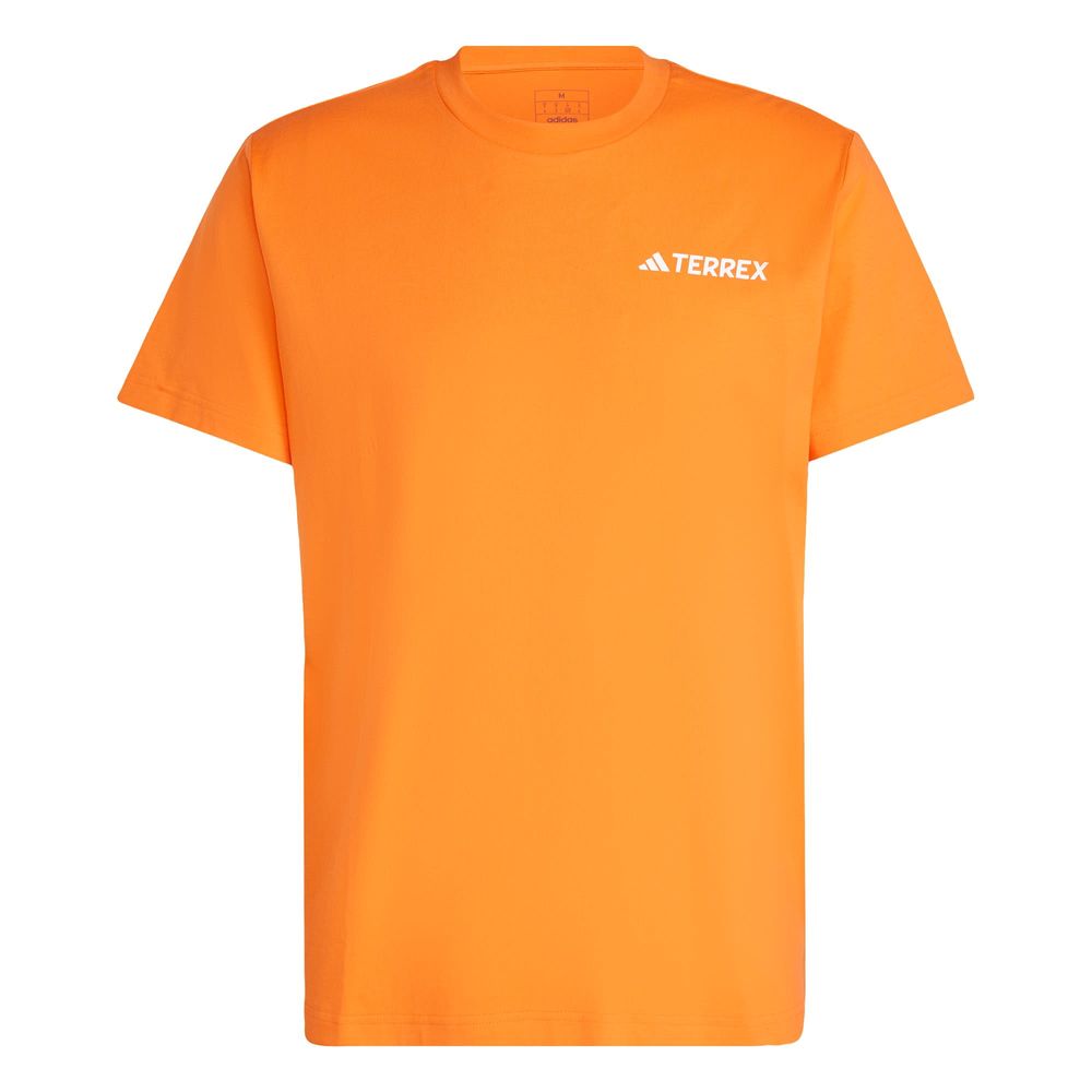 Foto 2 pulgar | Playera Graphic Adidas Naranja Unisex