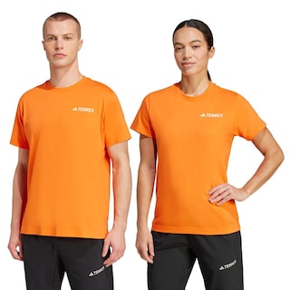 Foto 3 | Playera Graphic Adidas Naranja Unisex