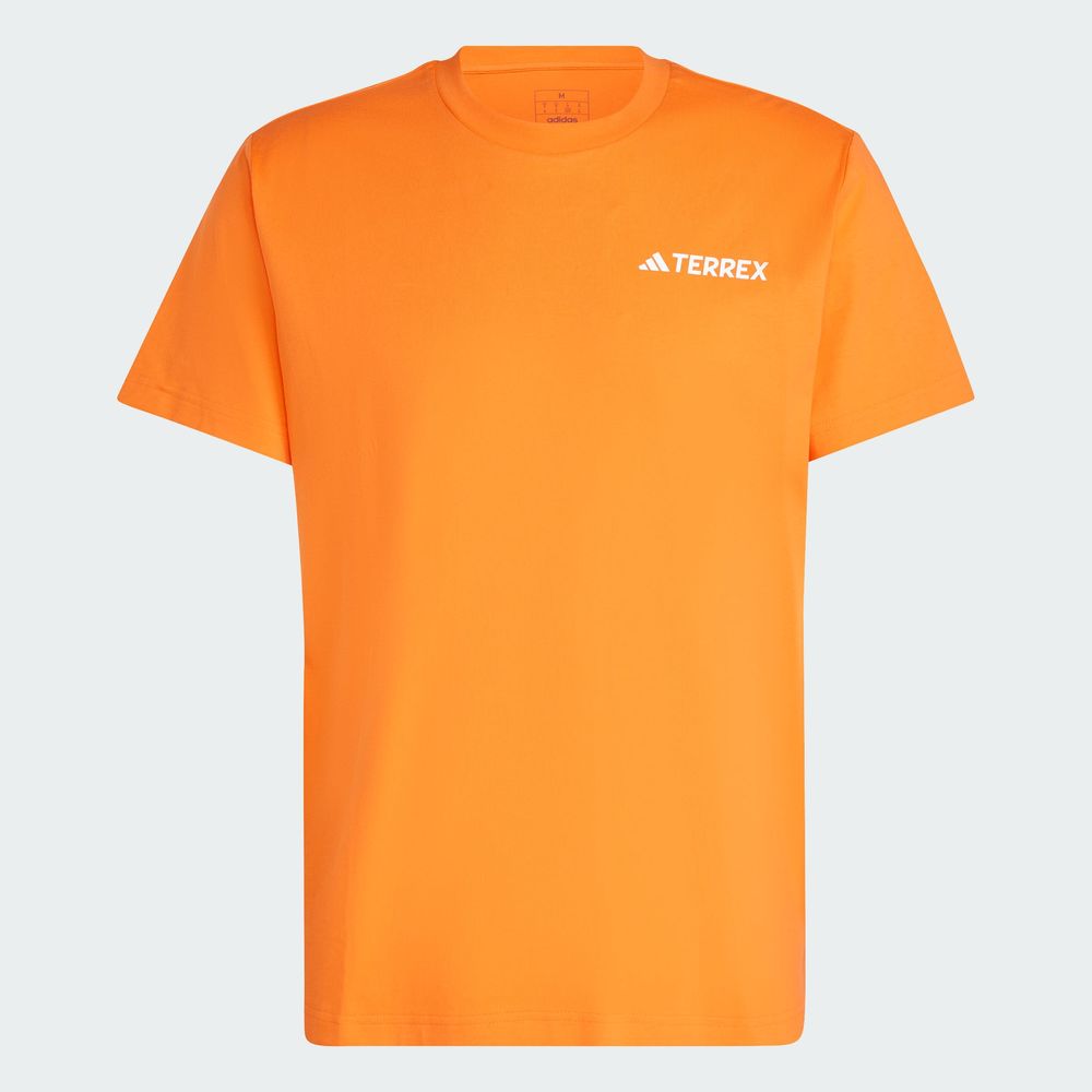 Foto 5 pulgar | Playera Graphic Adidas Naranja Unisex