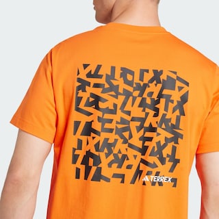 Foto 8 | Playera Graphic Adidas Naranja Unisex