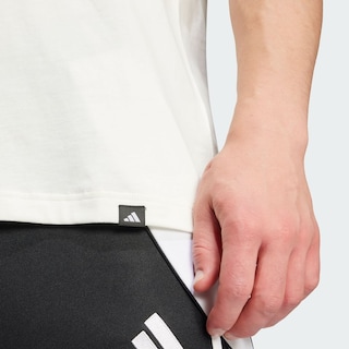 Foto 6 | Playera Football Estampada Adidas Blanco Hombre