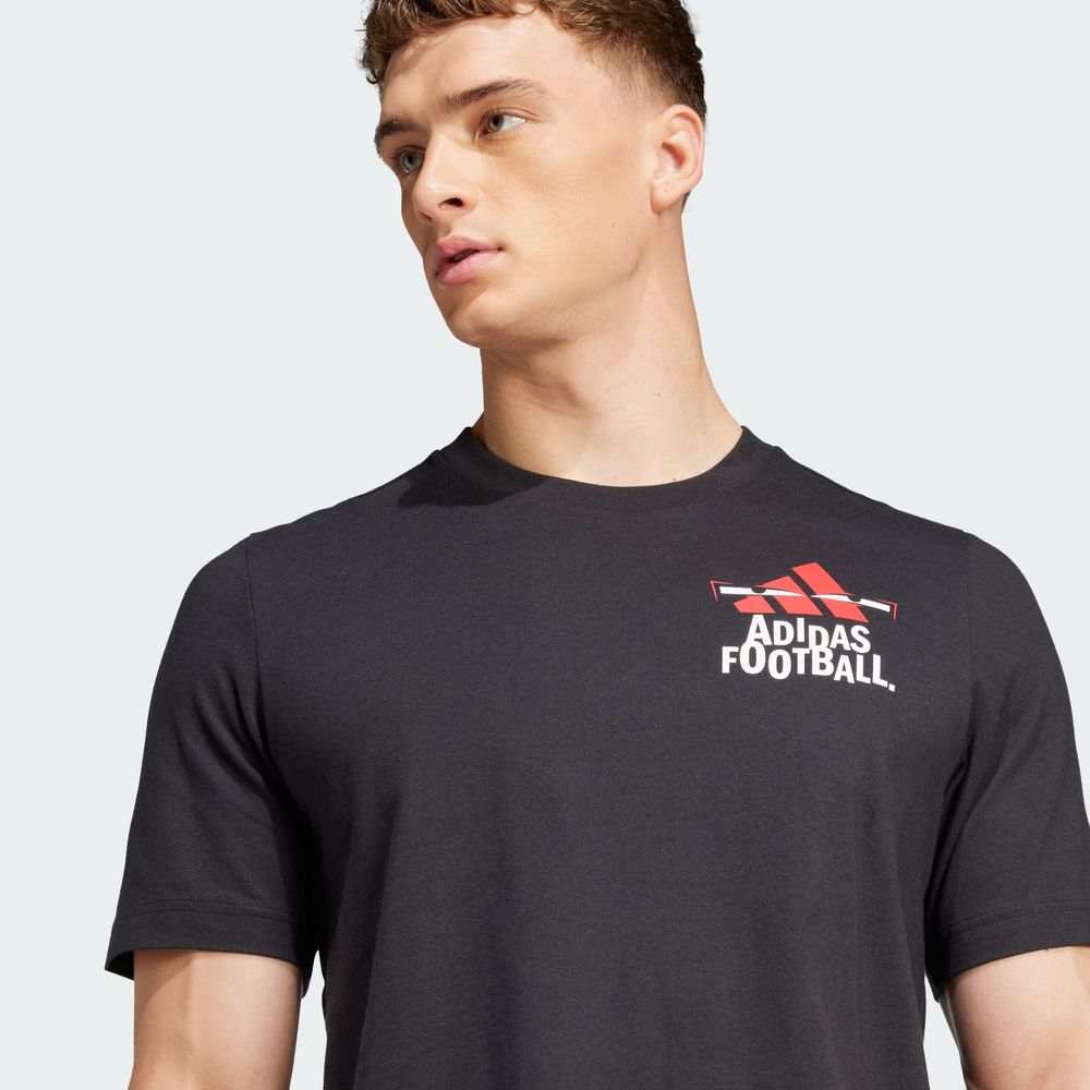 Foto 7 pulgar | Playera Football Estampada Adidas Negro Hombre