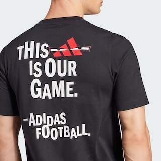 Foto 7 | Playera Football Estampada Adidas Negro Hombre