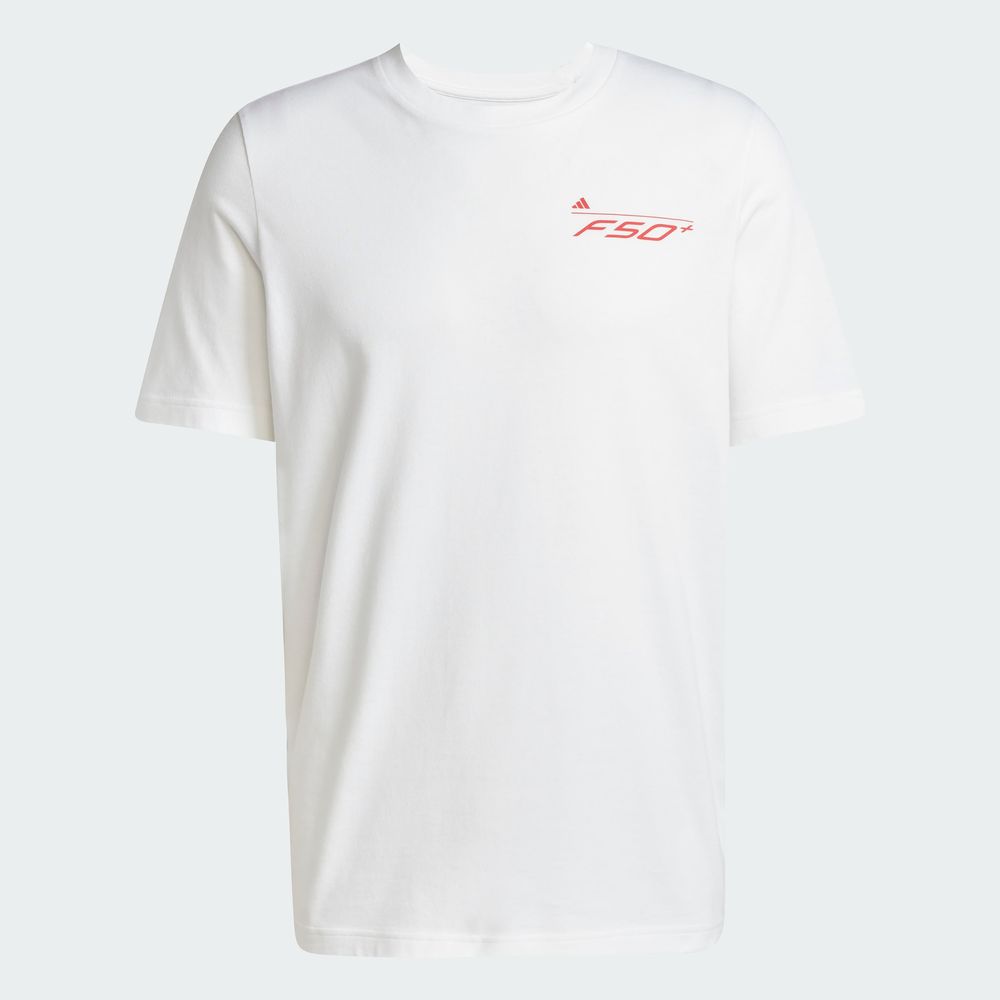 Foto 4 pulgar | Playera F50 History Estampada Adidas Blanco Hombre