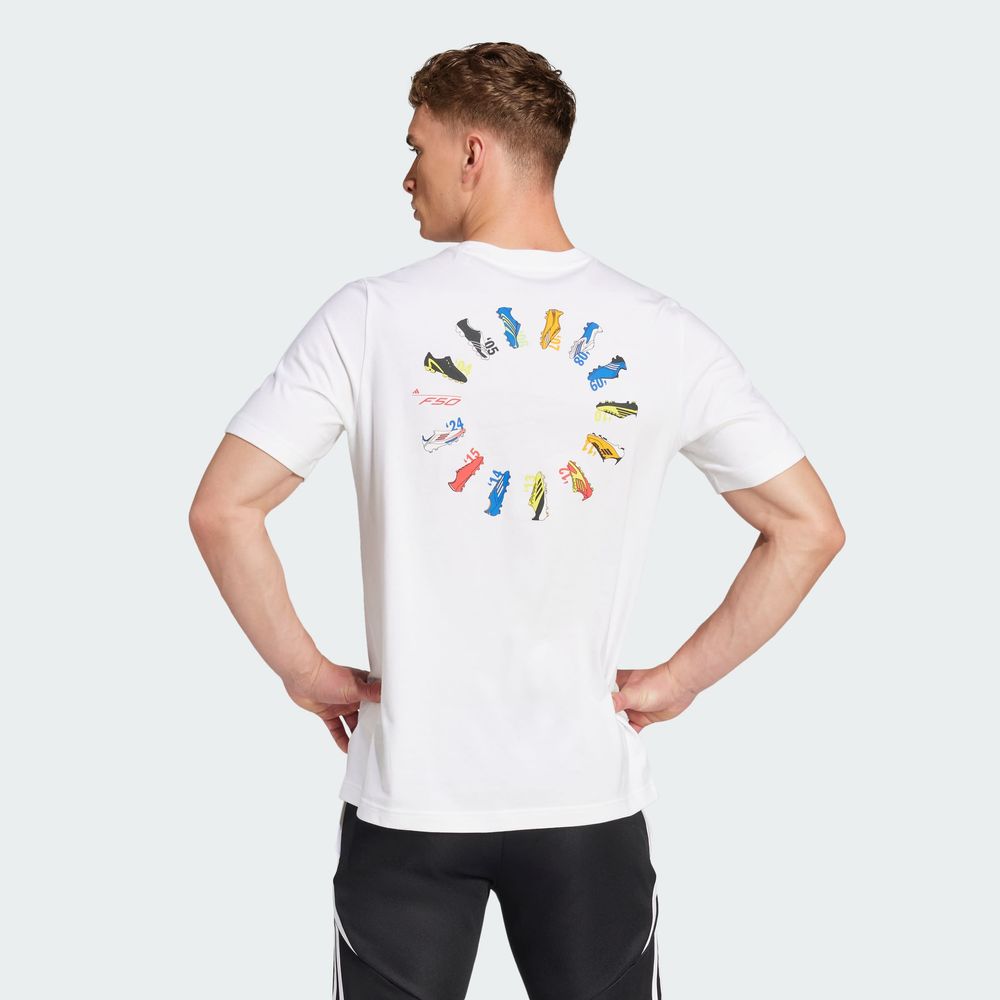 Foto 5 pulgar | Playera F50 History Estampada Adidas Blanco Hombre
