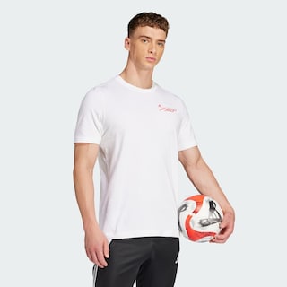 Foto 5 | Playera F50 History Estampada Adidas Blanco Hombre