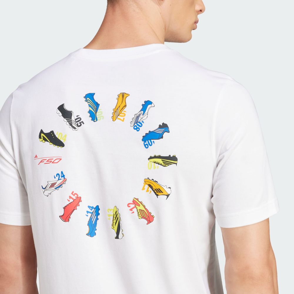 Foto 8 pulgar | Playera F50 History Estampada Adidas Blanco Hombre