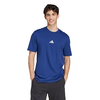 Foto 2 | Playera Essentials Logo Pequeño Tejido Jersey Adidas Azul Hombre