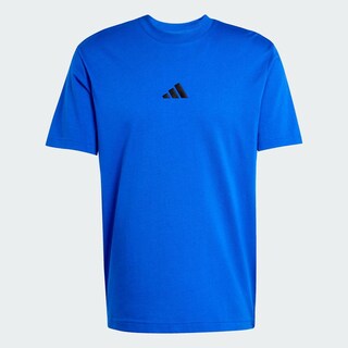 Foto 3 | Playera Essentials Logo Pequeño Tejido Jersey Adidas Azul Hombre