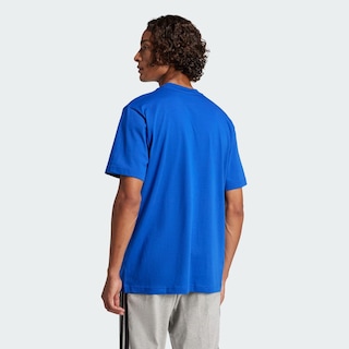 Foto 4 | Playera Essentials Logo Pequeño Tejido Jersey Adidas Azul Hombre