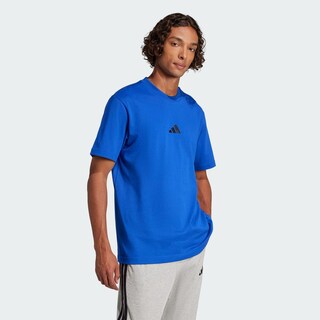 Foto 5 | Playera Essentials Logo Pequeño Tejido Jersey Adidas Azul Hombre