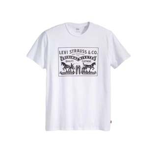 Foto 1 | Playera Levi's Blanca Two-Horse para Caballero