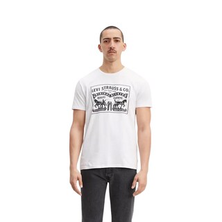 Foto 2 | Playera Levi's Blanca Two-Horse para Caballero