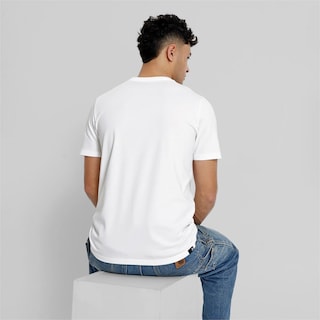 Foto 2 | Playera Puma Suede Logo Blanco para Hombre