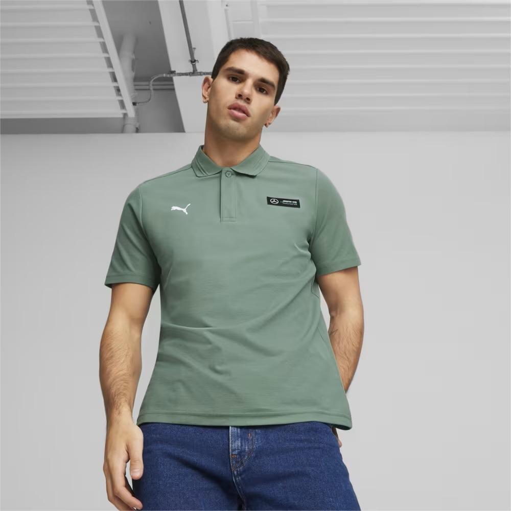 Foto 3 pulgar | Playera Tipo Polo Puma Mercedes Petronas Amg Verde para Hombre