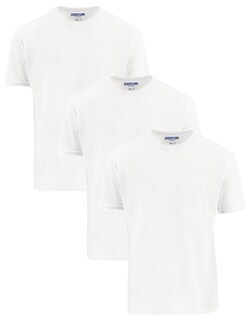 Foto 1 | Set de Playeras Básicas Indicum Denim Blancas 3 Piezas para Hombre