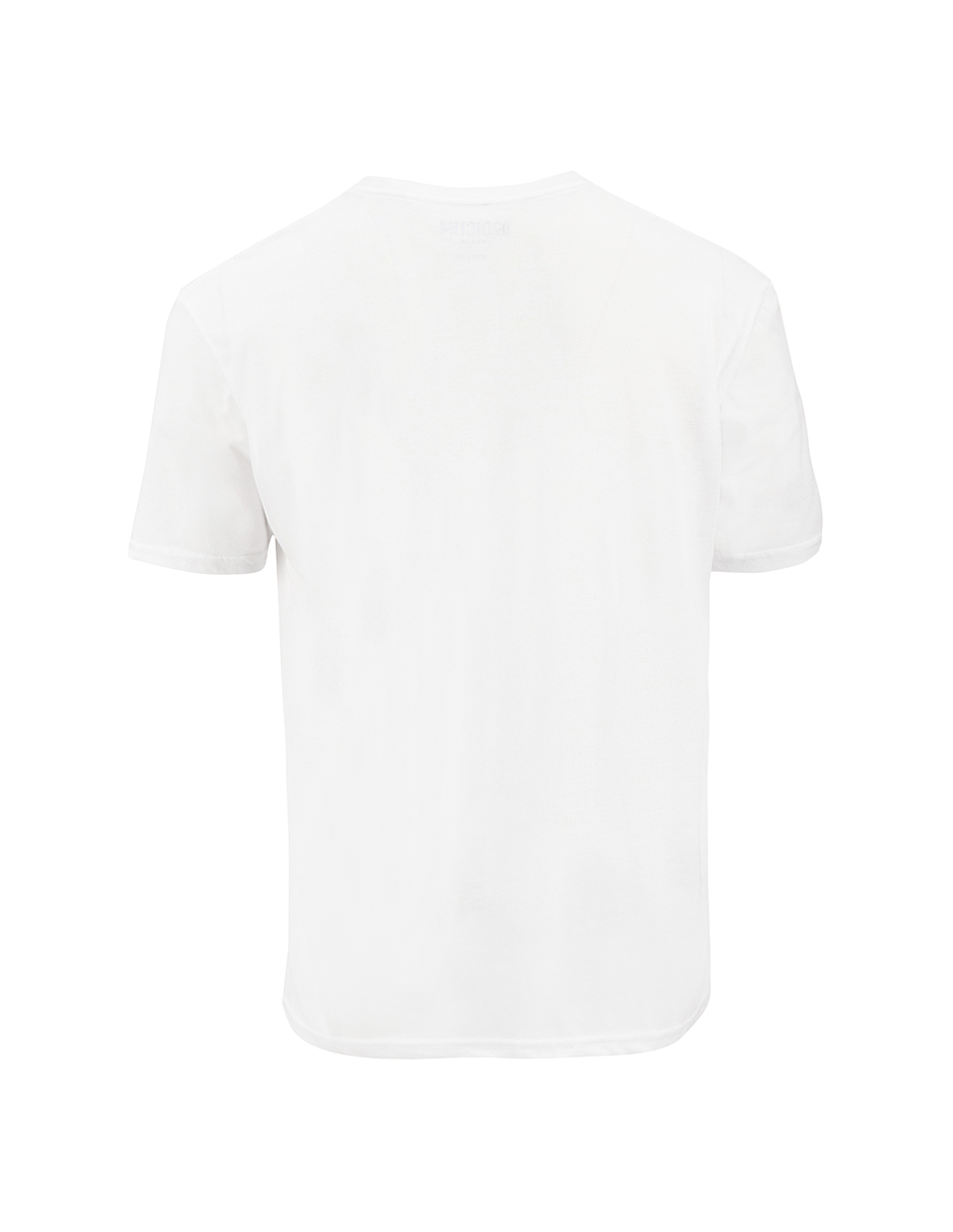 Foto 5 pulgar | Set de Playeras Básicas Indicum Denim Blancas 3 Piezas para Hombre