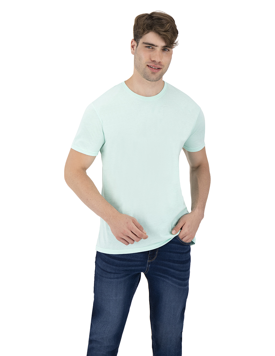 Foto 3 pulgar | Set de 3 Playeras Básicas Indicum Multicolor para Hombre
