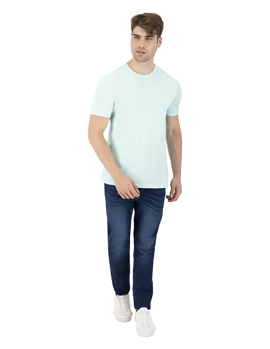 Foto 9 pulgar | Set de 3 Playeras Básicas Indicum Multicolor para Hombre