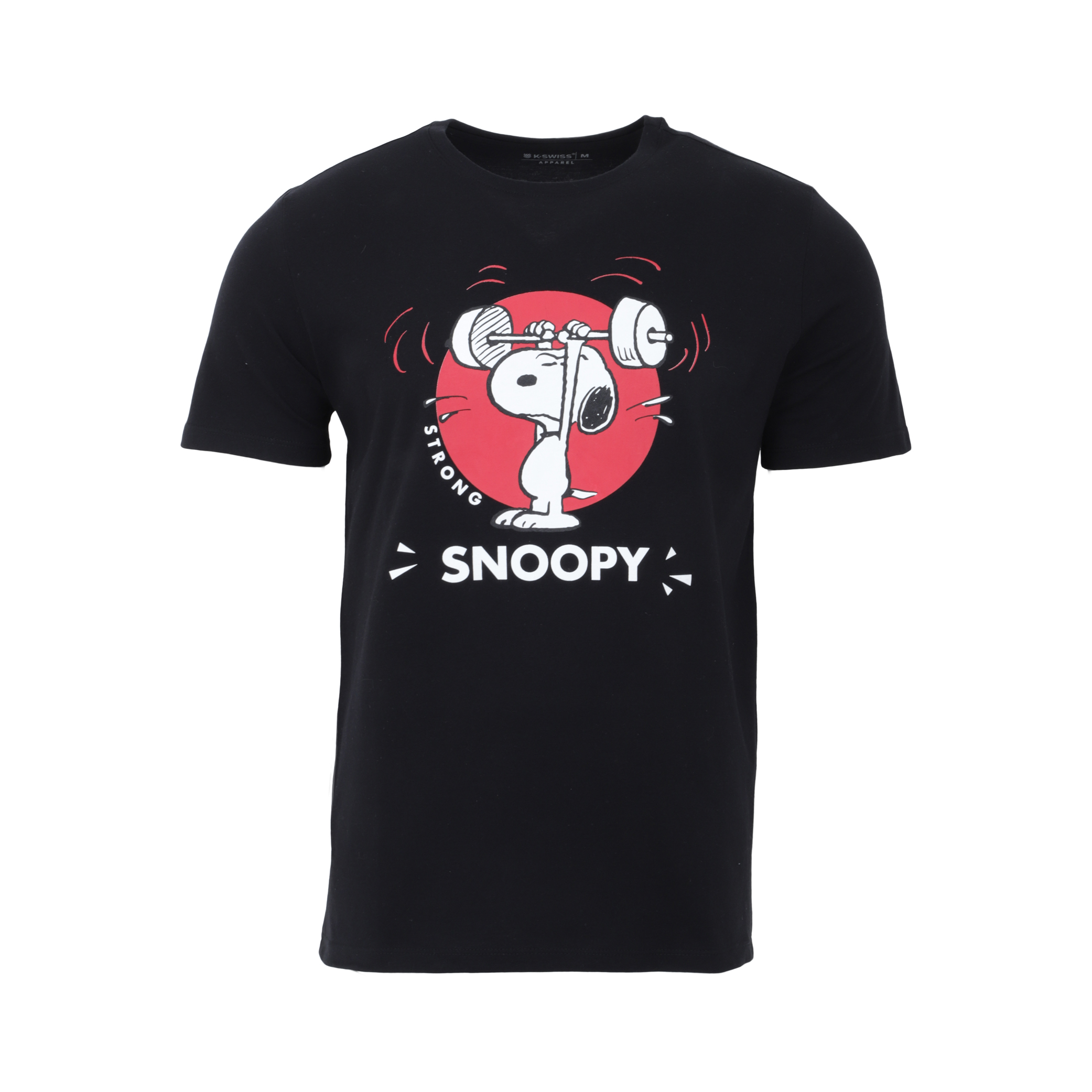 Playera K-swiss Casual Peanuts Emma Para Hombre Color Negro