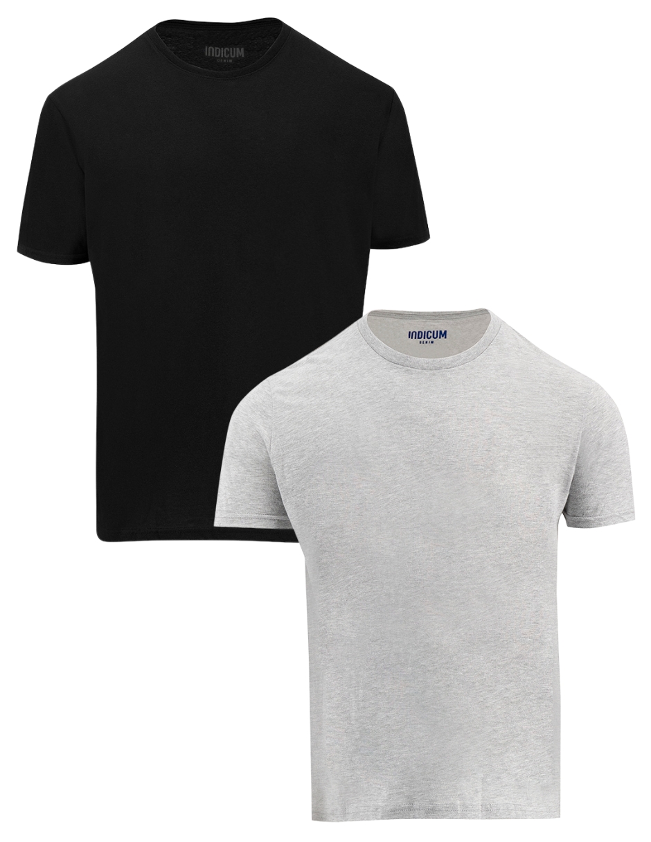 Set De 2 Playeras Básicas Indicum Denim para Hombre