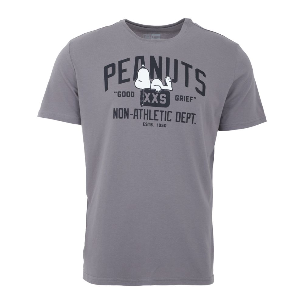 Playera K-swiss Casual Peanuts Enzo Para Hombre Color Gris