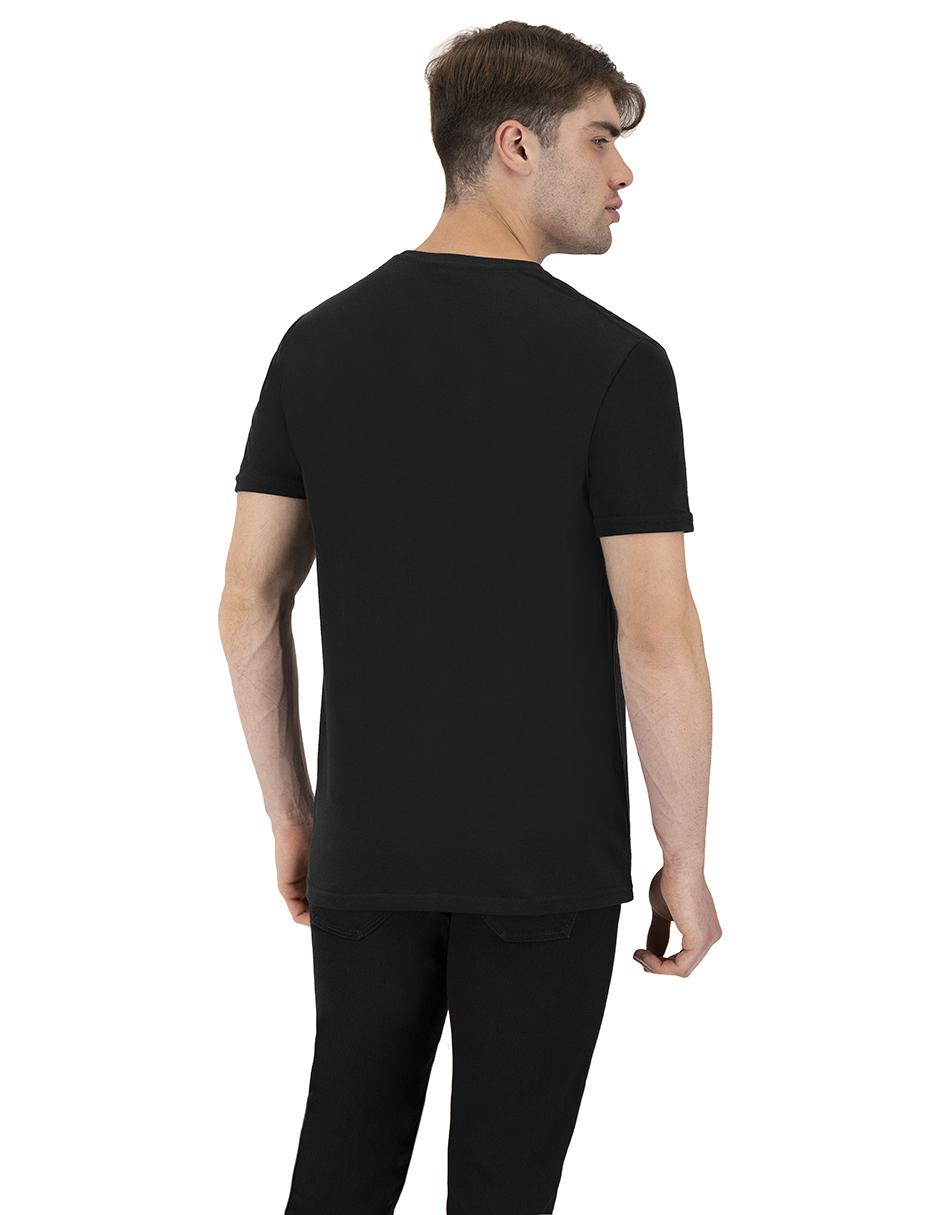 Foto 4 pulgar | Set de 2 Playeras Básicas Indicum Denim Negras para Hombre