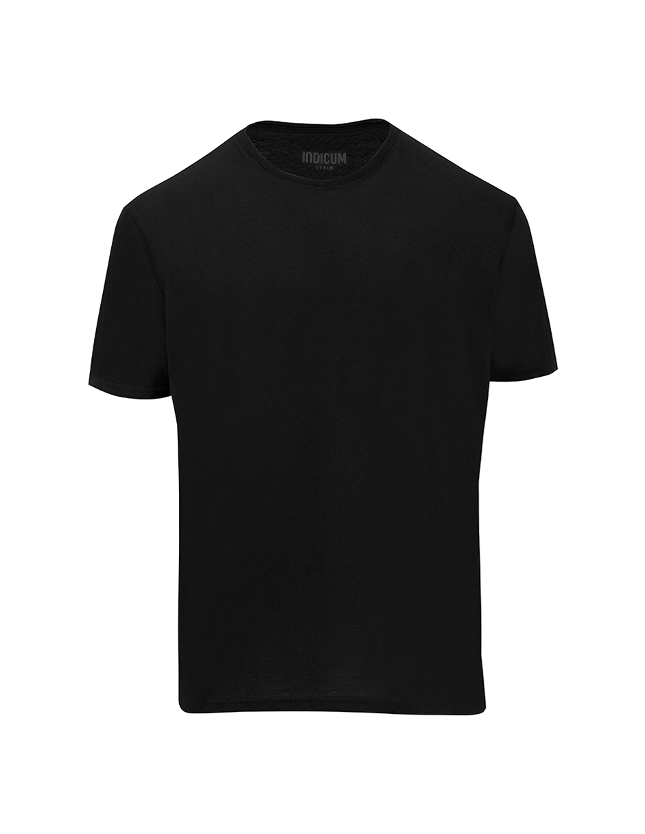 Foto 5 pulgar | Set de 2 Playeras Básicas Indicum Denim Negras para Hombre