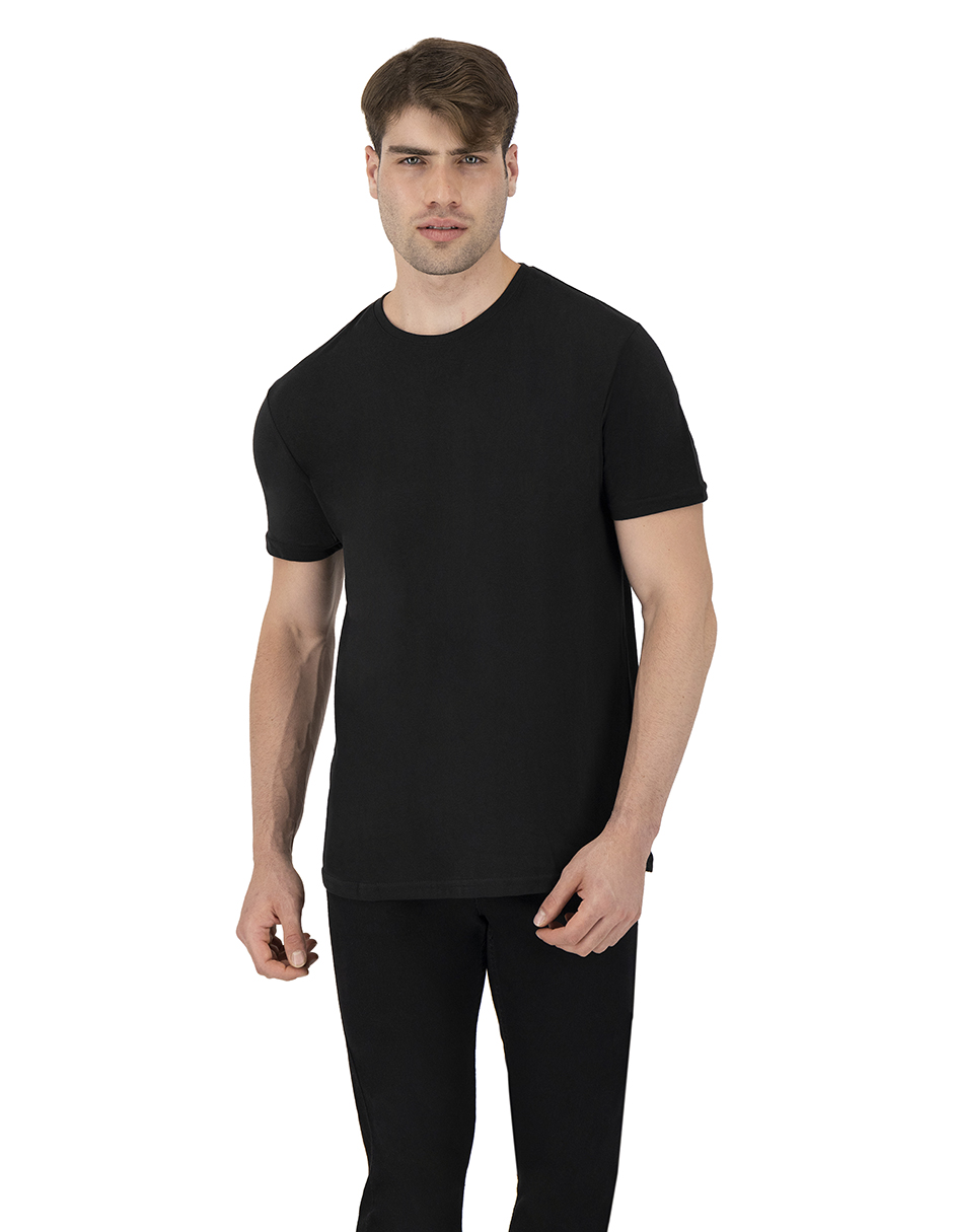 Foto 8 pulgar | Set de 2 Playeras Básicas Indicum Denim Negras para Hombre