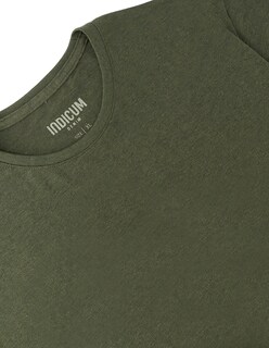 Foto 3 | Playera Básica Indicum Denim Verde Hombre