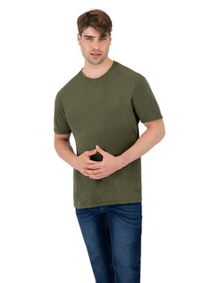 Foto 4 | Playera Básica Indicum Denim Verde Hombre