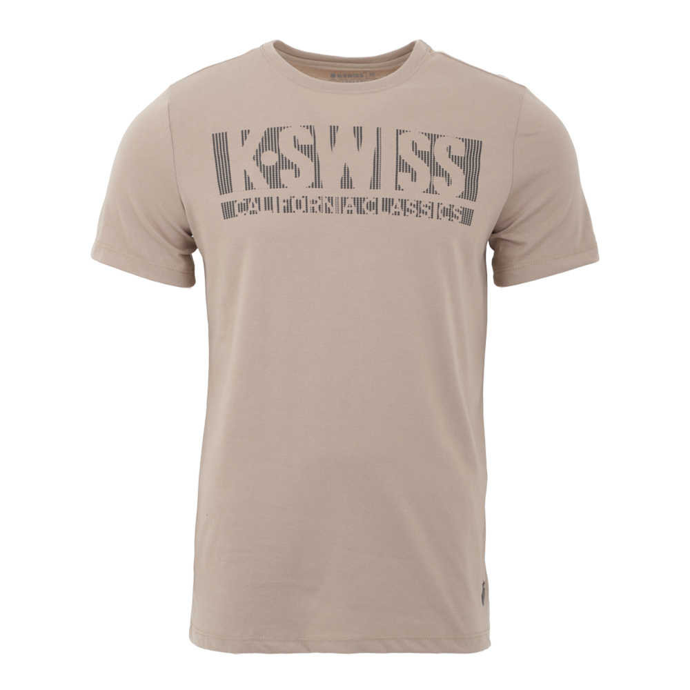 Playera K-swiss Casual Tsw-bs Para Hombre Color Café