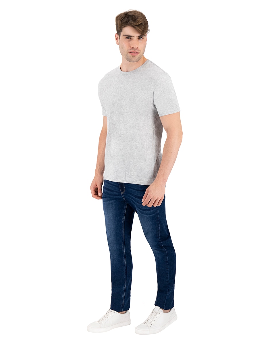 Playera Básica Indicum Denim Gris para Hombre $249